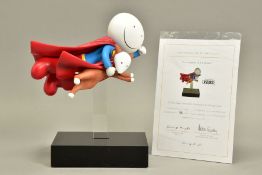 DOUG HYDE (BRITISH 1972) 'IS IT A BIRD? IS IT A PLANE' an export edition sculpture of a superhero