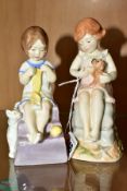 TWO ROYAL WORCESTER DAYS OF THE WEEK GIRL FIGURES, comprising Wednesday's Child, model no.RW4487 and