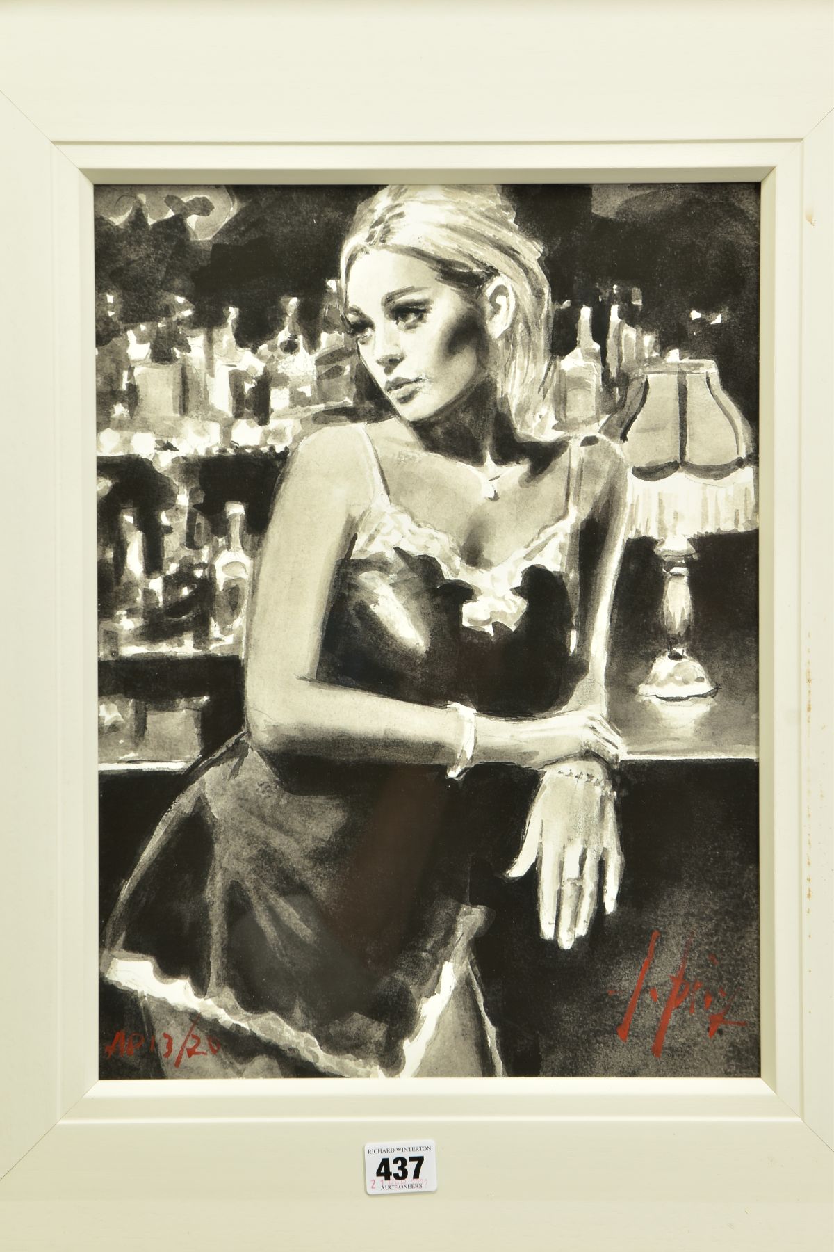 FABIAN PEREX (ARGENTINA 1967) 'ENGLISH ROSE VII', a signed artist proof, monochrome print of a - Image 2 of 18