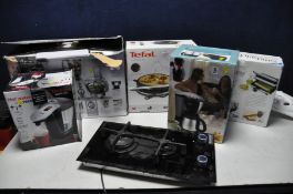 SIX ITEMS OF BRAND NEW AND BOXED KITCHEN ELECTRICALS including a Tefal Quick Cup,a Breville Antony