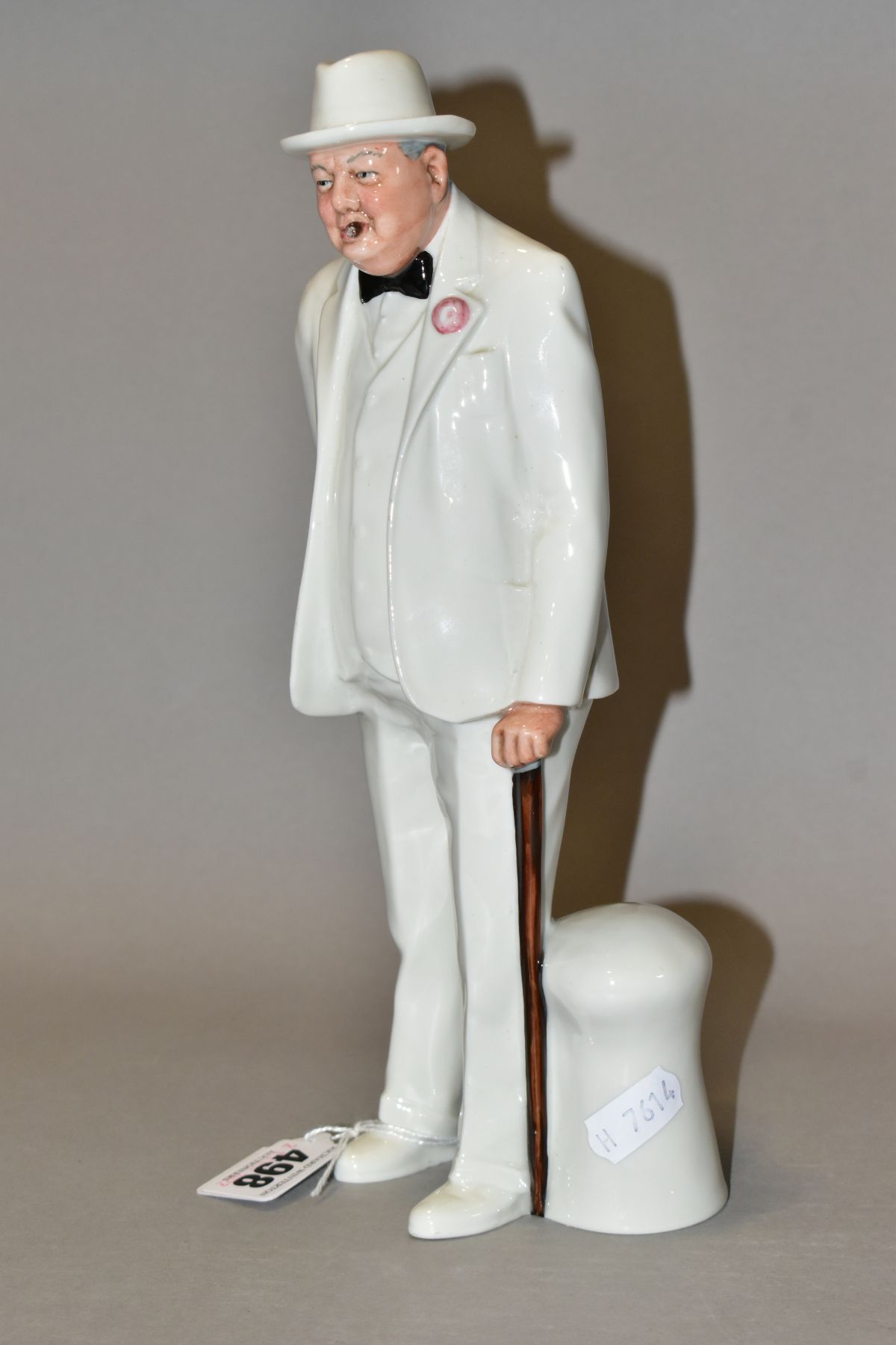 A ROYAL DOULTON FIGURE 'SIR WINSTON CHURCHILL' HN3057, printed marks to the base, height 27cm ( - Image 2 of 5