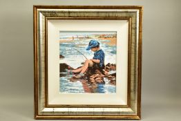 SHERREE VALENTINE DAINES (BRITISH 1959) 'GONE FISHING', a signed limited edition print of a small