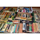 EIGHT BOXES OF BOOKS, approximately three hundred and fifty to four hundred titles to include
