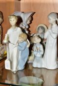 THREE LLADRO FIGURE GROUPS, comprising 'Children in nightshirts', model no. 4874, sculpted by F
