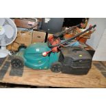 A BOSCH ROTAK 320 LAWN MOWER with grass box (PAT pass and working)