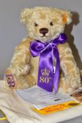 A STEIFF FOR DANBURY MINT 'WINDSOR' TEDDY BEAR, commissioned to commemorate the 80th birthday of Her