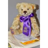 A STEIFF FOR DANBURY MINT 'WINDSOR' TEDDY BEAR, commissioned to commemorate the 80th birthday of Her