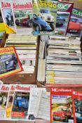 TWO BOXES OF MOTORING MAGAZINES, approximately two hundred publications from the 1970s, 1980s and