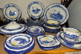 A SIXTY PIECE ROYAL DOULTON NORFOLK D6294 PATTERN DINNER SERVICE comprising a tureen, two meat