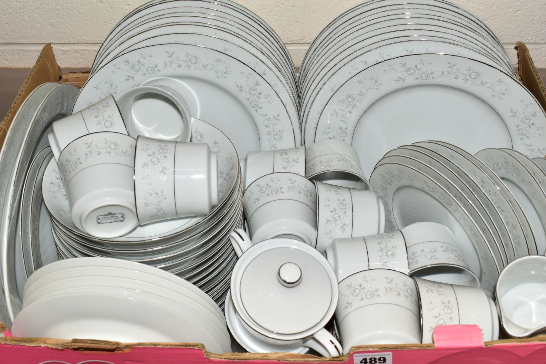 THREE BOXES AND LOOSE CERAMICS, GLASS AND METALWARES, including a French silver handled three - Image 2 of 16