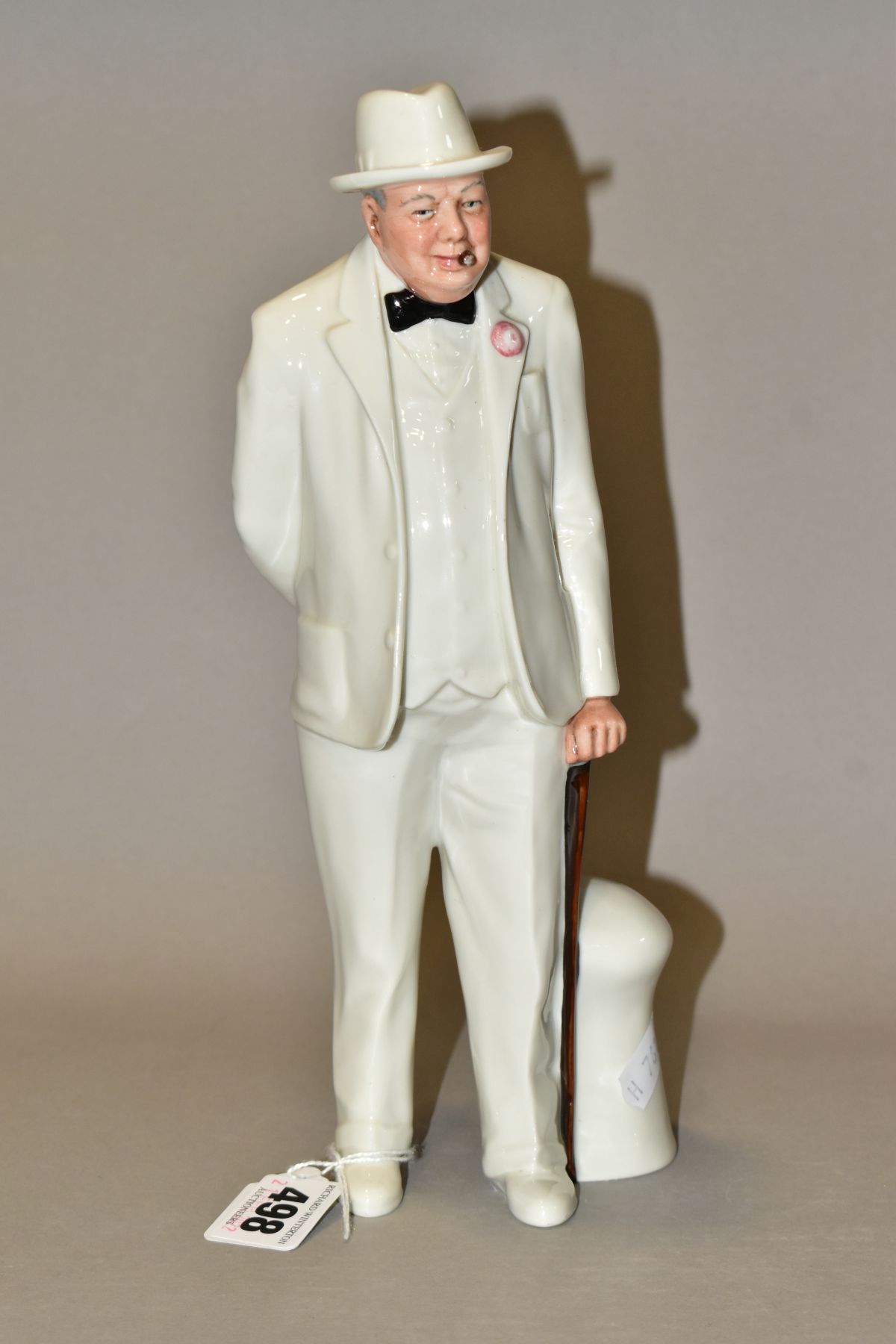 A ROYAL DOULTON FIGURE 'SIR WINSTON CHURCHILL' HN3057, printed marks to the base, height 27cm (