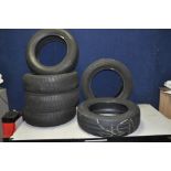A SET OF FOUR CONTINENTAL TS800 WINTER TYRES 175/65 R14, a Michelin Alpin 185/60 R15 winter tyre and
