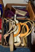 TWO BOXES OF HANDBAGS, to include approximately twenty three handbags, brands to include Tula, Next,