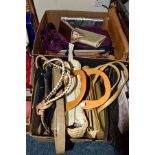 TWO BOXES OF HANDBAGS, to include approximately twenty three handbags, brands to include Tula, Next,