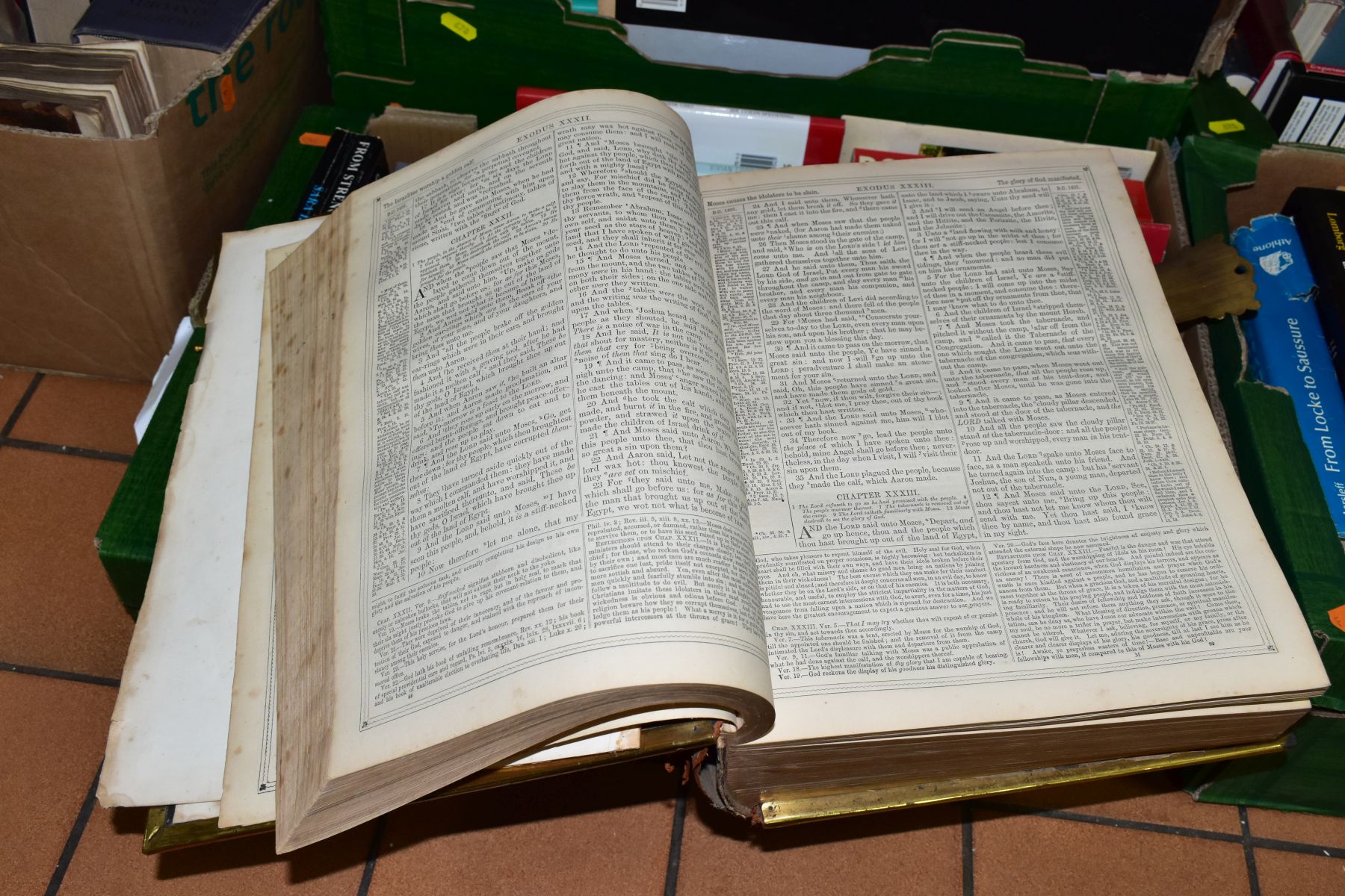 FIVE BOXES AND LOOSE BOOKS AND EPHEMERA, approximately ninety to one hundred books, titles to - Image 14 of 15