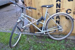 A DUAL BRITISH EAGLE LADIES BICYCLE with 18 speed Shimano gears and 20in frame