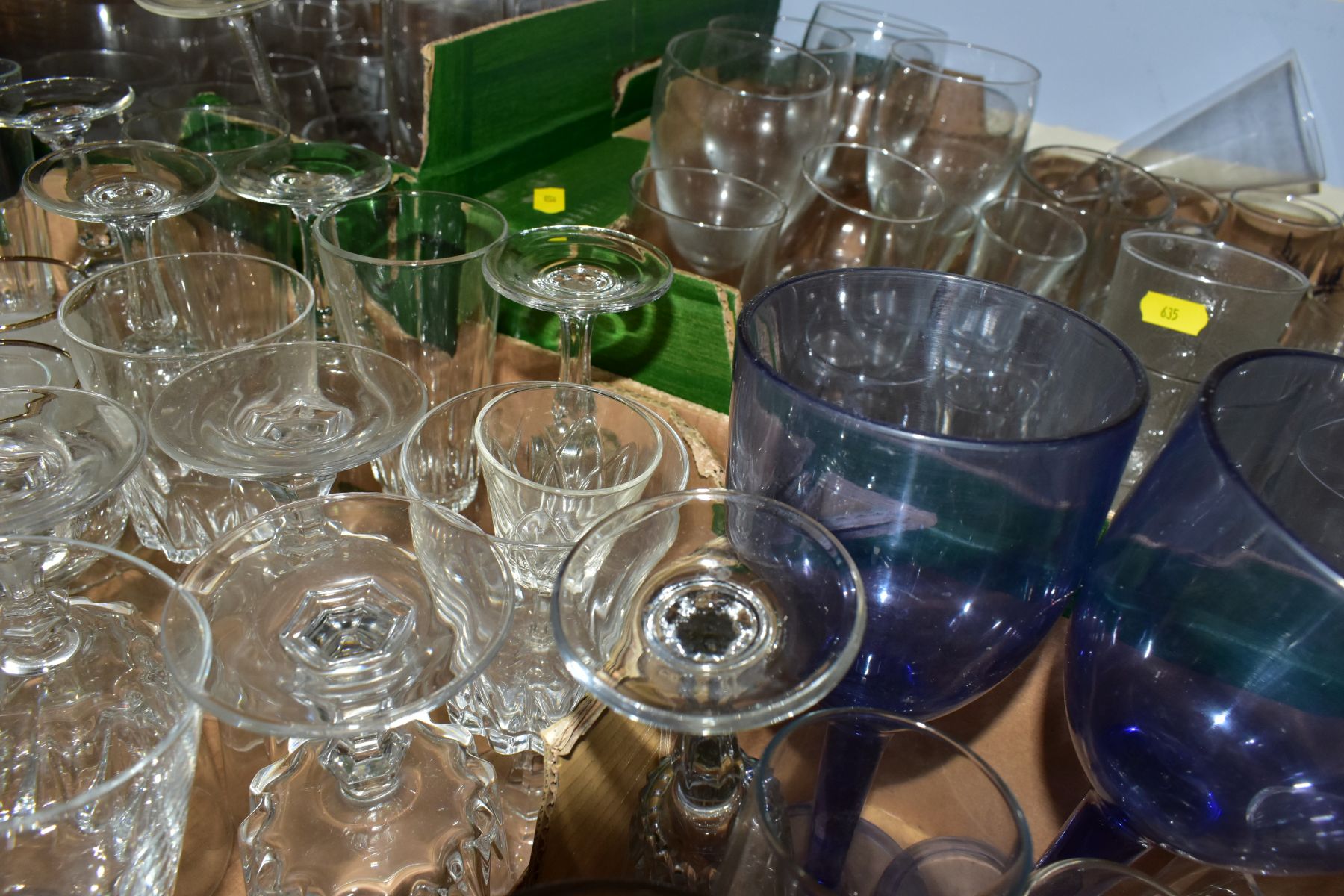 FOUR BOXES AND LOOSE ASSORTED DRINKING GLASSES ETC, to include boxed Dartington FT83 Irish coffee - Image 9 of 9