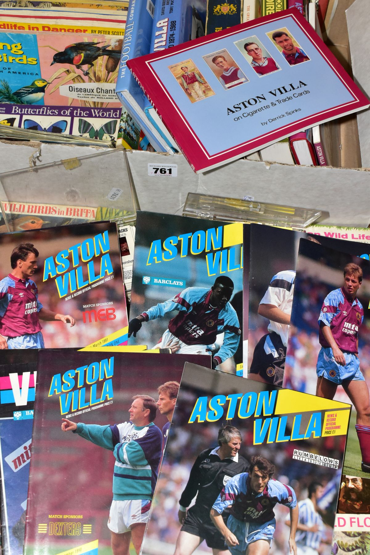 A BOX OF BOOKS AND EPHEMERA, eight books on the subject of football, particularly Aston Villa FC, - Image 4 of 4