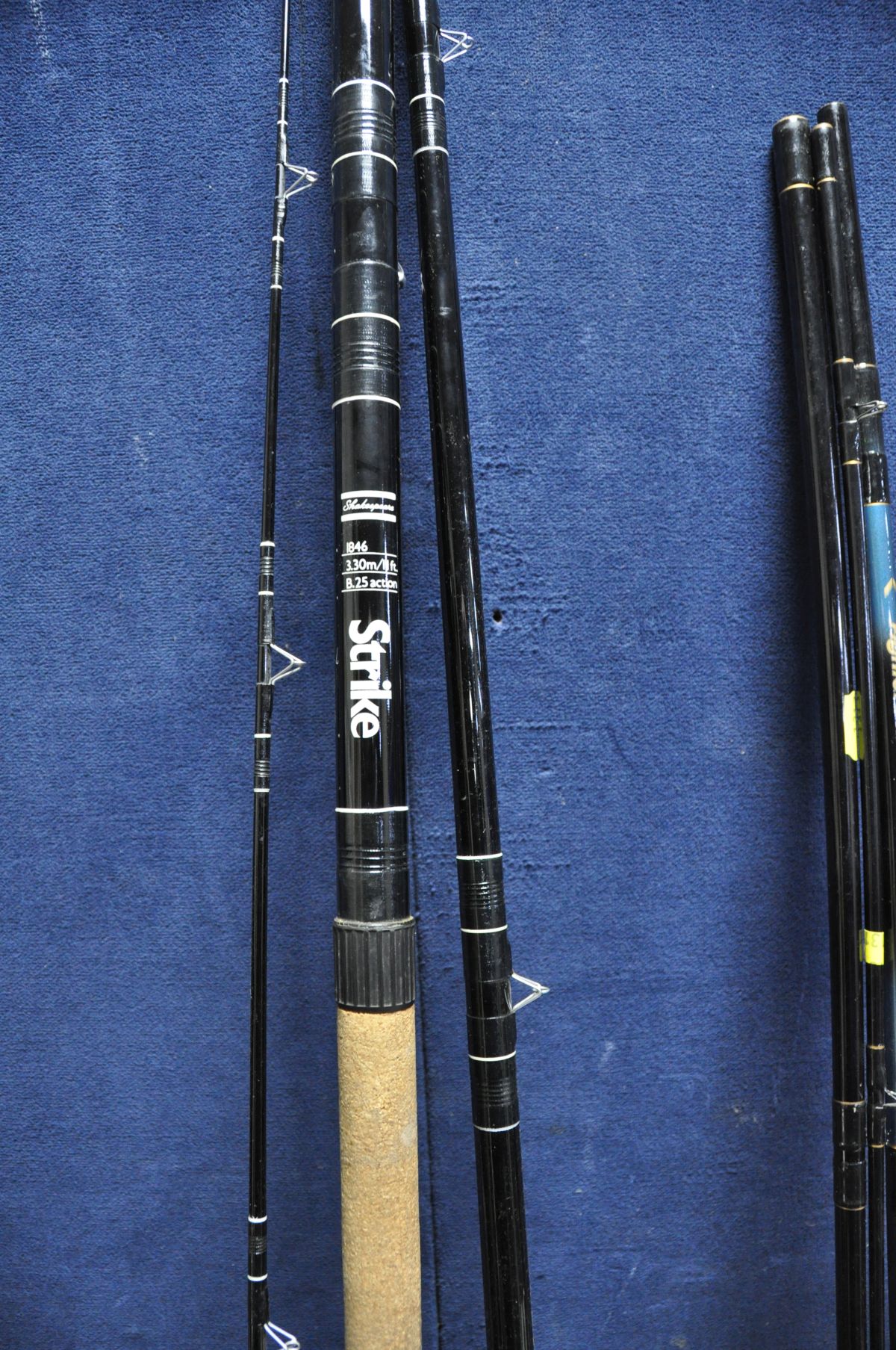 A COLLECTION OF FISHING RODS to include Olympic tubular model No 1303L, Shakespear strike, Bookers - Image 2 of 6