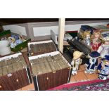 FIVE BOXES AND LOOSE OF BOOKS, MODERN COLLECTORS DOLLS, IMPERIAL TYPEWRITER, ETC, including twenty