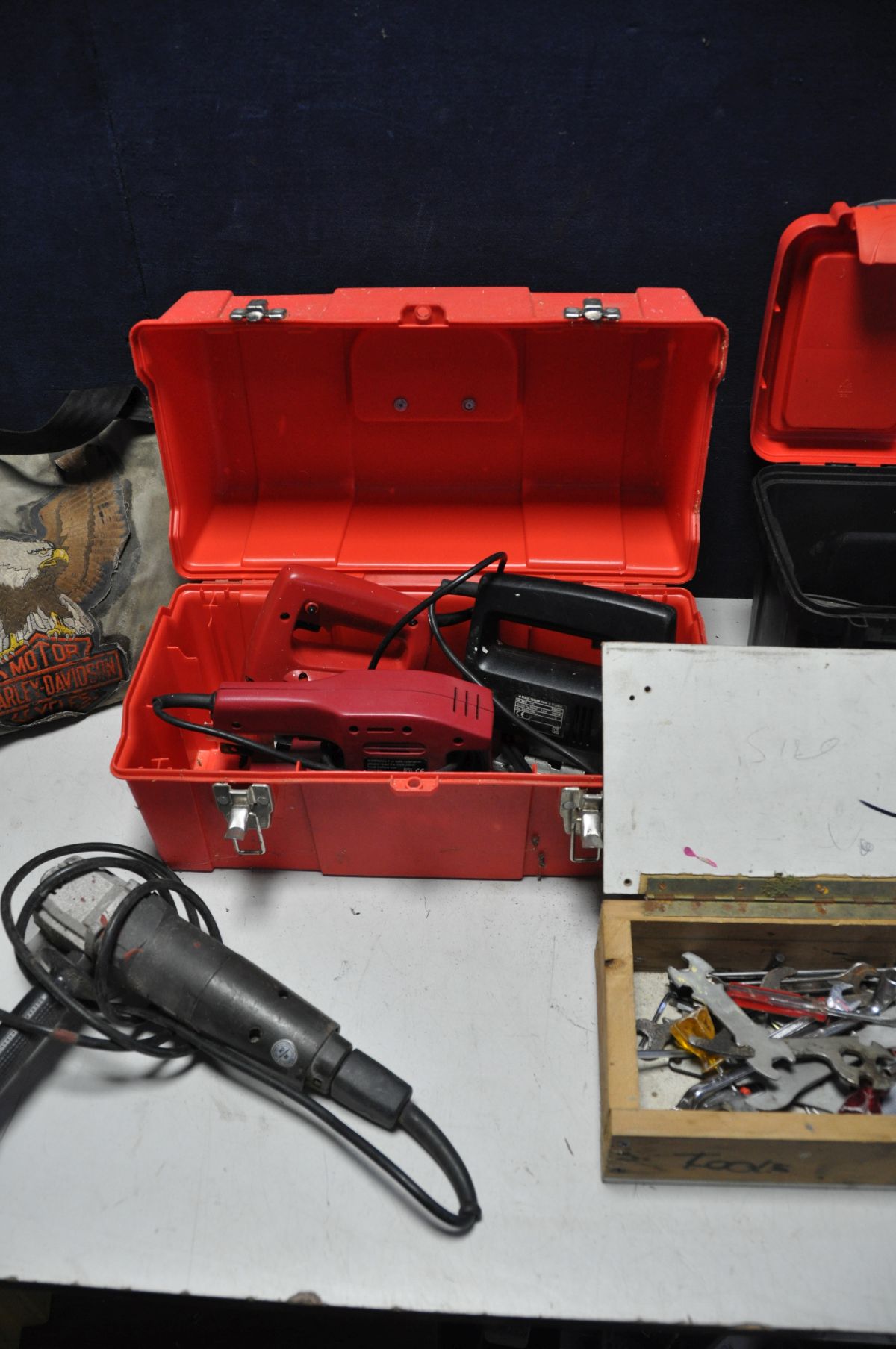 TWO TOOLBOXES to include various hand tools spanners, drill bits and a selection of electrical - Image 3 of 3