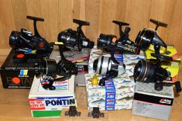 SEVEN BOXED FISHING REELS, comprising Shakespeare 2210 II Ball Bearing, Abu Garcia Gold Max 507,