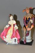 TWO ROYAL DOULTON FIGURINES comprising Southern Belle HN2229, with printed mark and painted