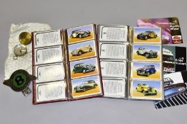 A BOX OF MOTORING ITEMS, comprising a Bentley Drivers Club badge by J Fray Ltd, Birmingham, with