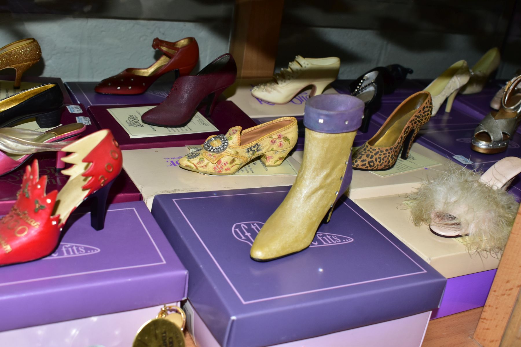 A COLLECTION OF APPROXIMATELY FIFTY 'JUST THE RIGHT SHOE' AND 'IF THE SHOE FITS' RESIN SHOES, thirty - Image 3 of 20
