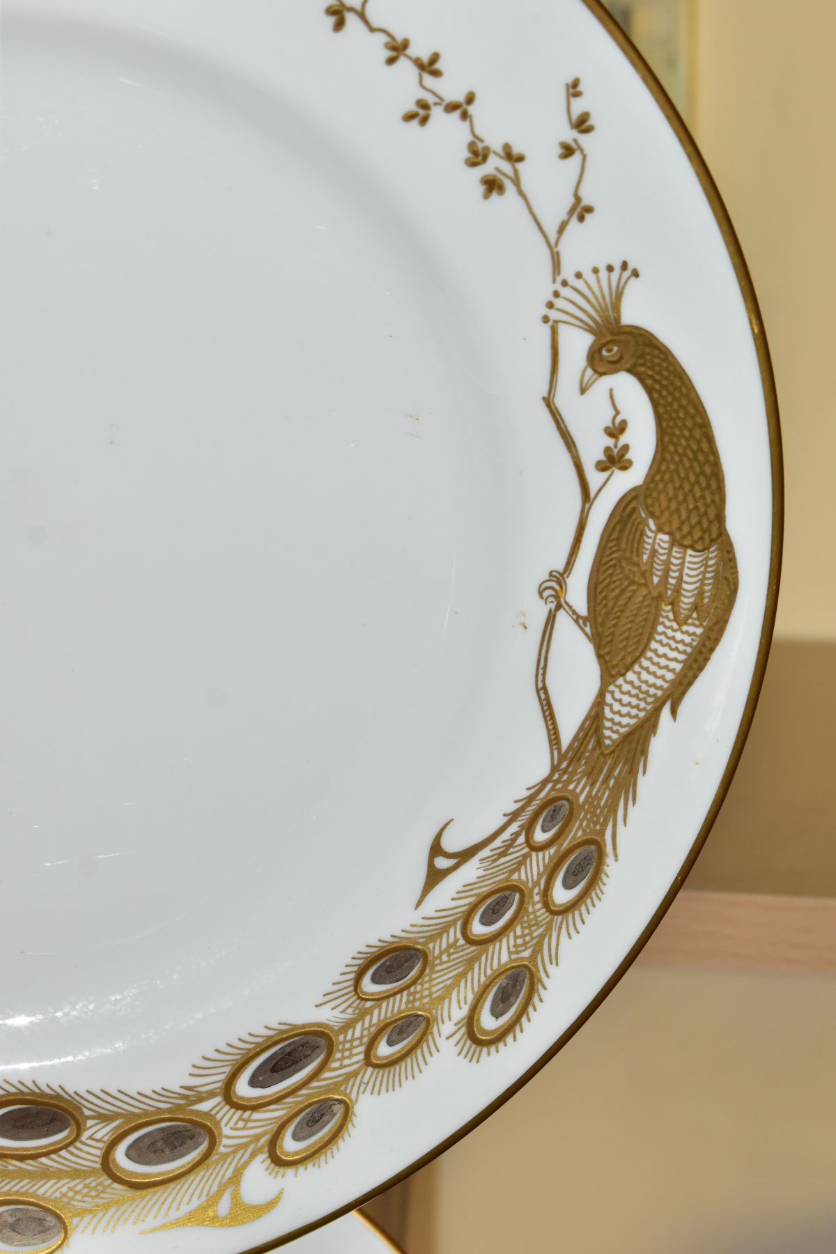 TEN PIECES OF CAVERSWALL CHINA DINNER WARES, comprising four dinner plates, three tea plates, a - Image 5 of 8