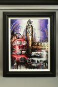 SAMANTHA ELLIS (BRITISH 1992) 'PLAYING FOR TIME' a limited edition print of London icons 76/195,