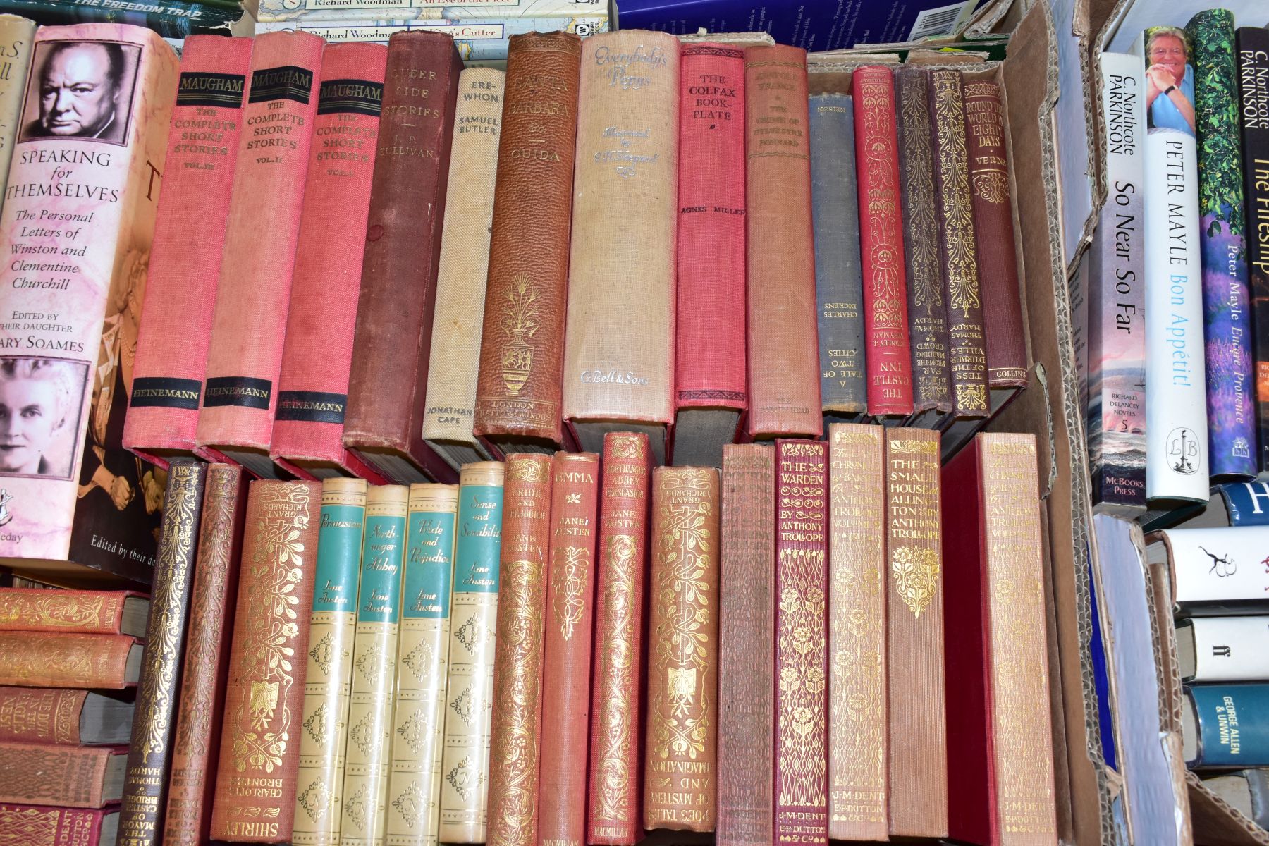 FIVE BOXES OF BOOKS, approximately one hundred and forty books with titles to include fiction, - Image 4 of 7