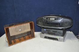 A JVC RC-X720 PORTABLE CD RADIO, a GPO retro turntable (both PAT pass and working), a pair of Aiwa