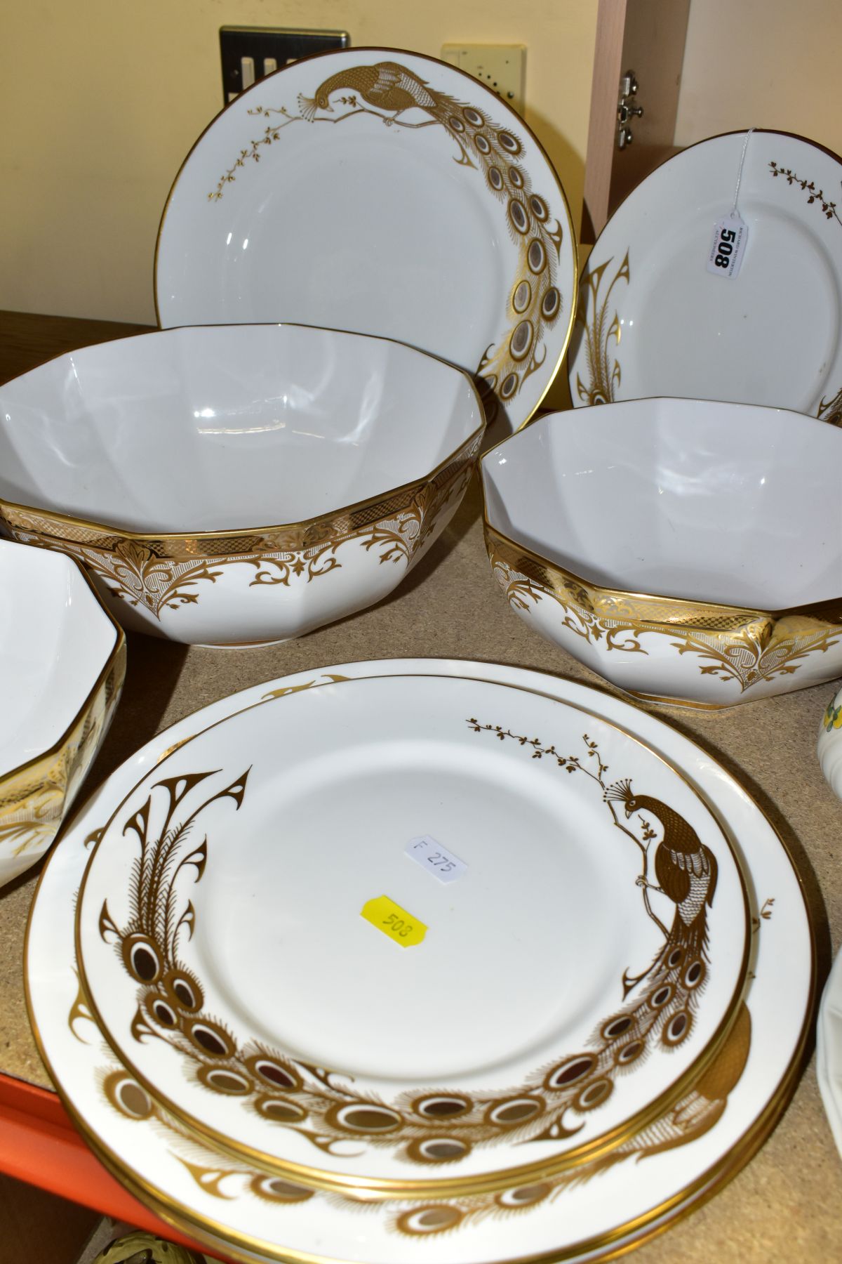 TEN PIECES OF CAVERSWALL CHINA DINNER WARES, comprising four dinner plates, three tea plates, a - Image 2 of 8