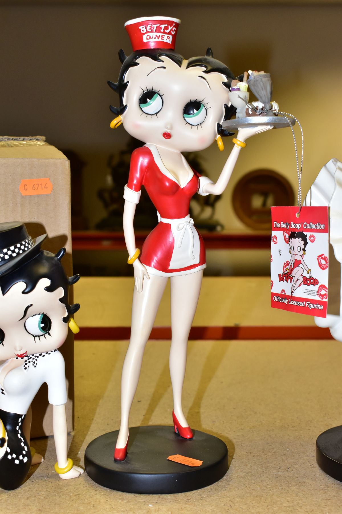 FOUR BETTY BOOP RESIN FIGURES BY KING FEATURES SYNDICATE, comprising boxed Betty Police lady leg up, - Image 3 of 8
