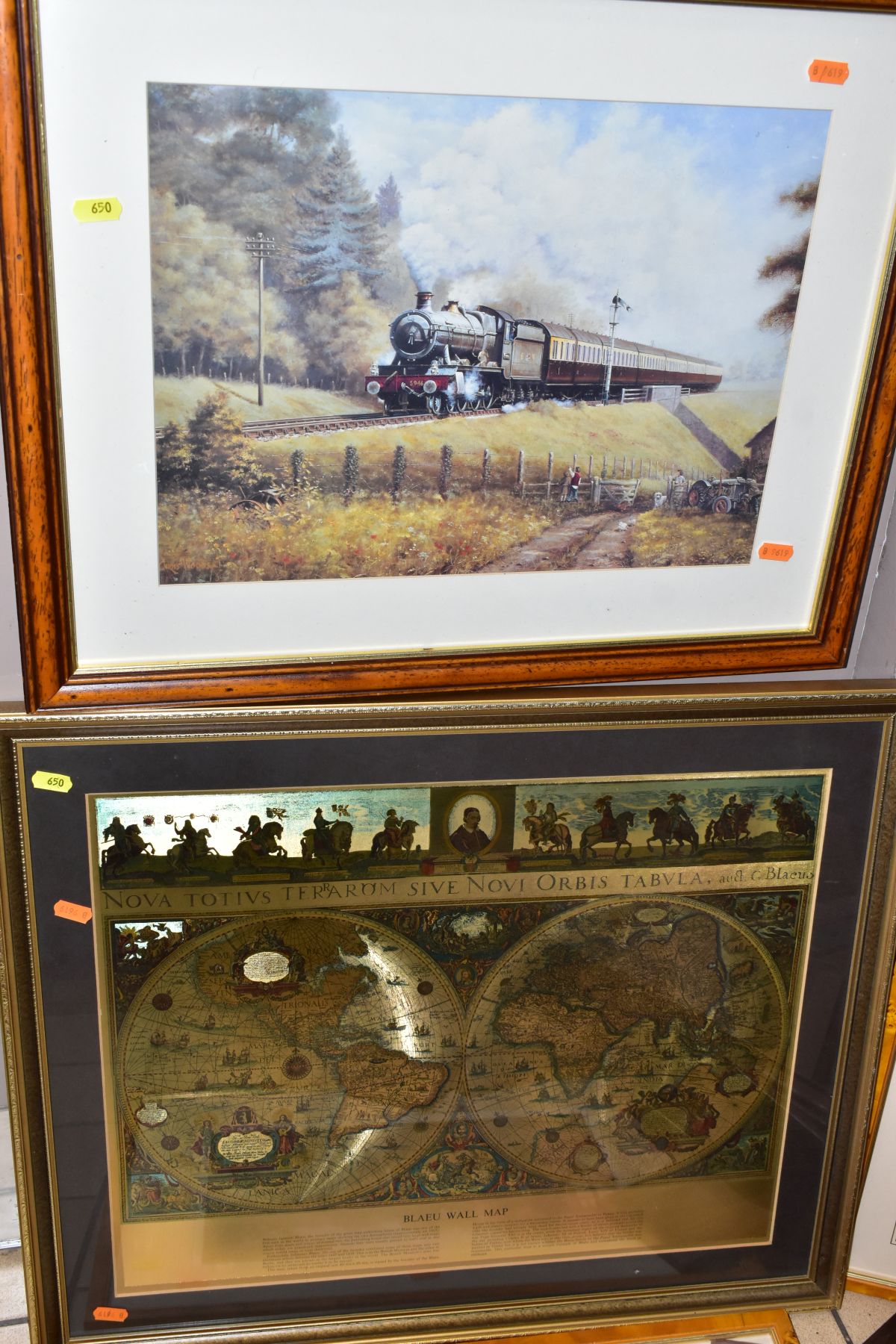 SIX FRAMED COLOUR PRINTS INCLUDING FOUR BY RONALD MOSELEY WITH SIGNATURES IN PENCIL AND A BOX OF - Image 2 of 9