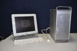 A APPLE POWER MAC G5 model No A1047 along with an Apple studio 17in monitor model No 2A411267NNF