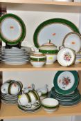 A FORTY THREE PIECE ROYAL WORCESTER MOSAIC DINNER SERVICE AND OTHER ROYAL WORCESTER DINNERWARES,