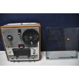 A FERROGRAPH SERIES SEVEN REEL TO REEL with smoked plexi glass lid, in good condition (PAT pass,