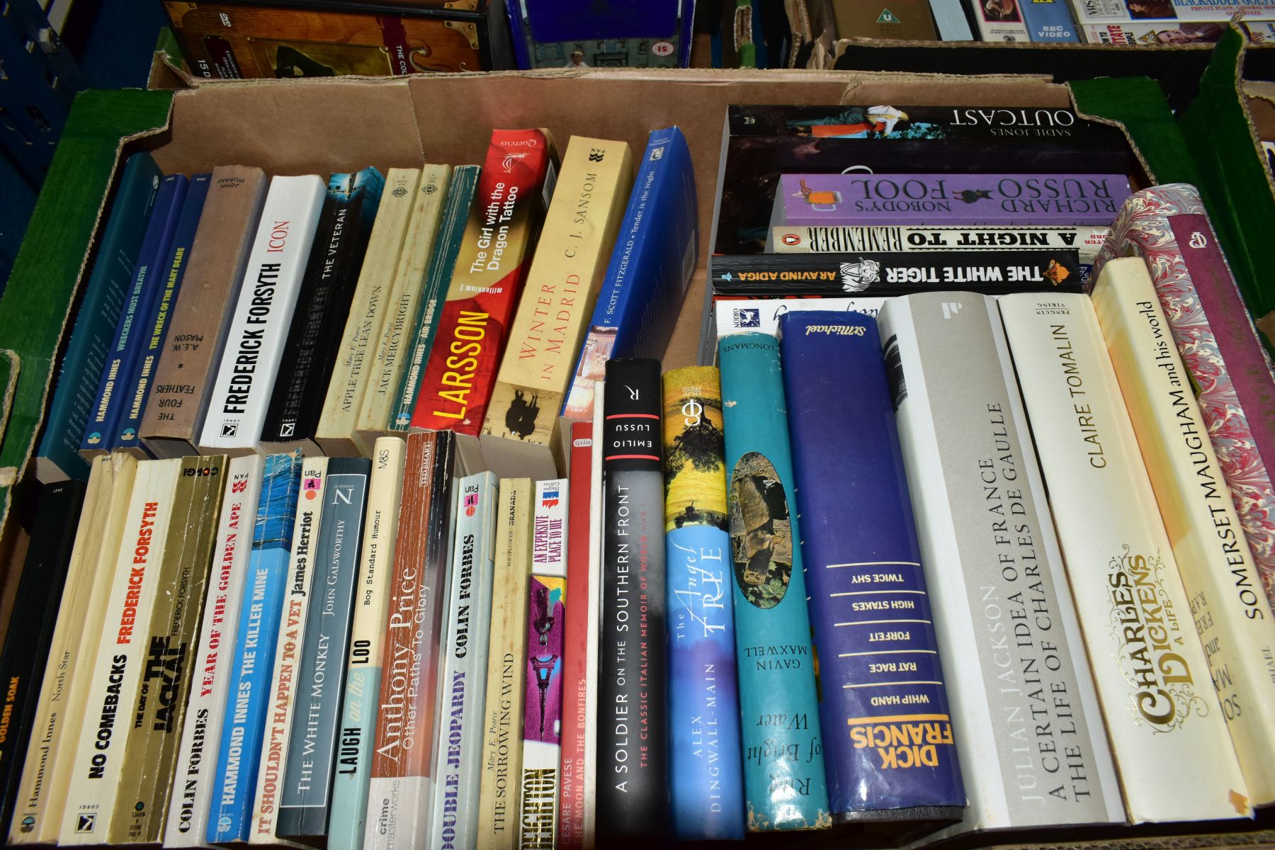 FIVE BOXES OF BOOKS, approximately two hundred books with titles to include fiction, railways, - Image 5 of 6