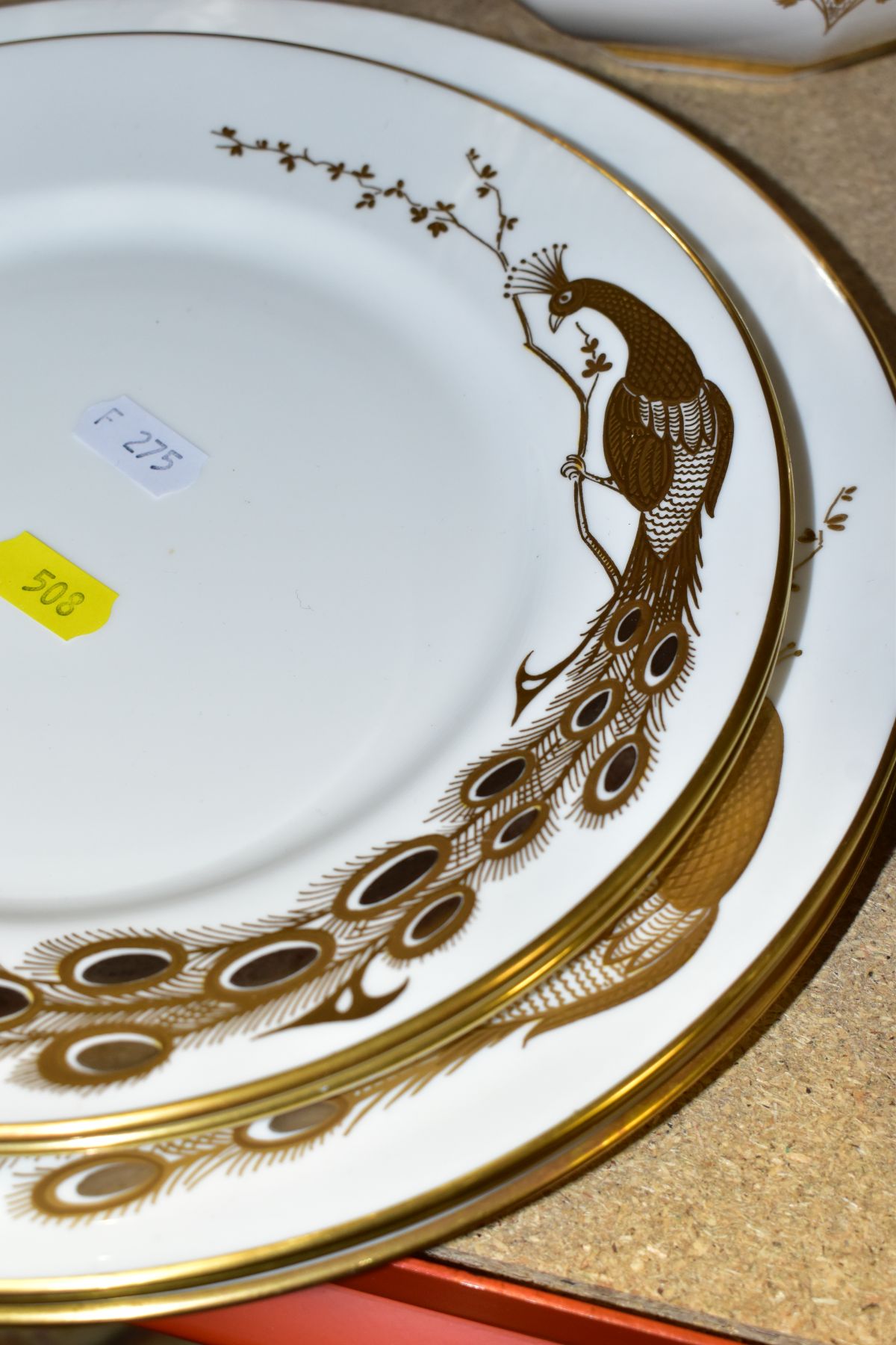 TEN PIECES OF CAVERSWALL CHINA DINNER WARES, comprising four dinner plates, three tea plates, a - Image 6 of 8