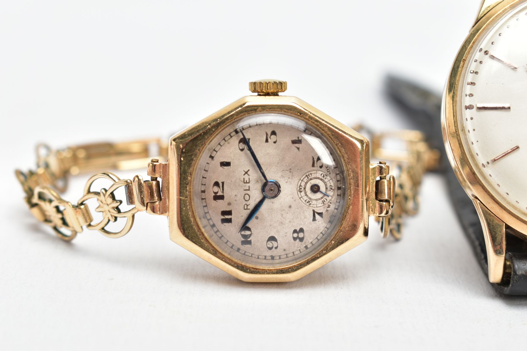 THREE WATCHES, to include a 9ct gold cased 'Lanco' wristwatch, hand wound movement, round cream dial - Image 2 of 5
