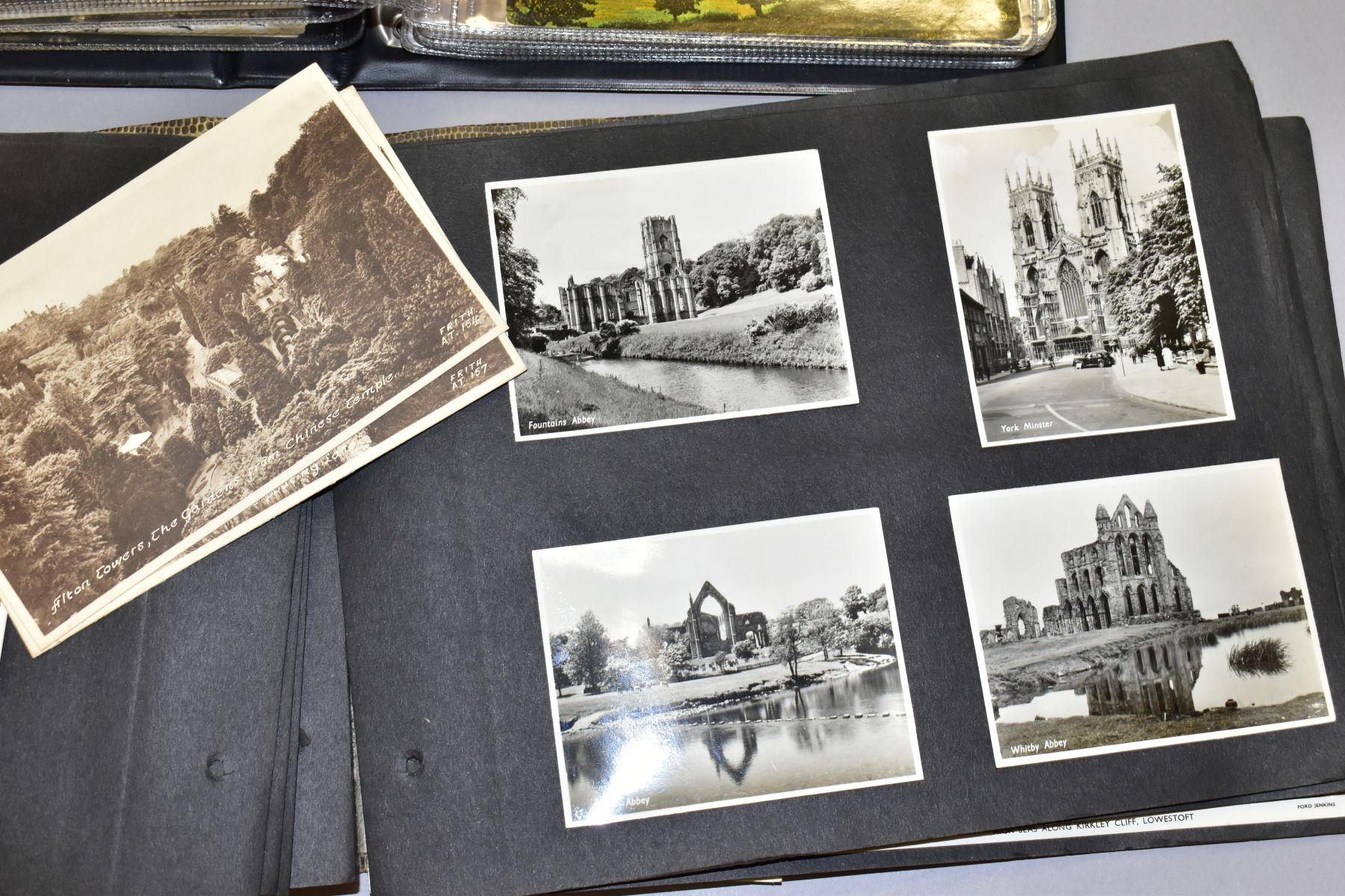 A BOX OF POSTCARDS AND CIGARETTE CARDS, approximately three to four hundred postcards loose and in - Image 17 of 25