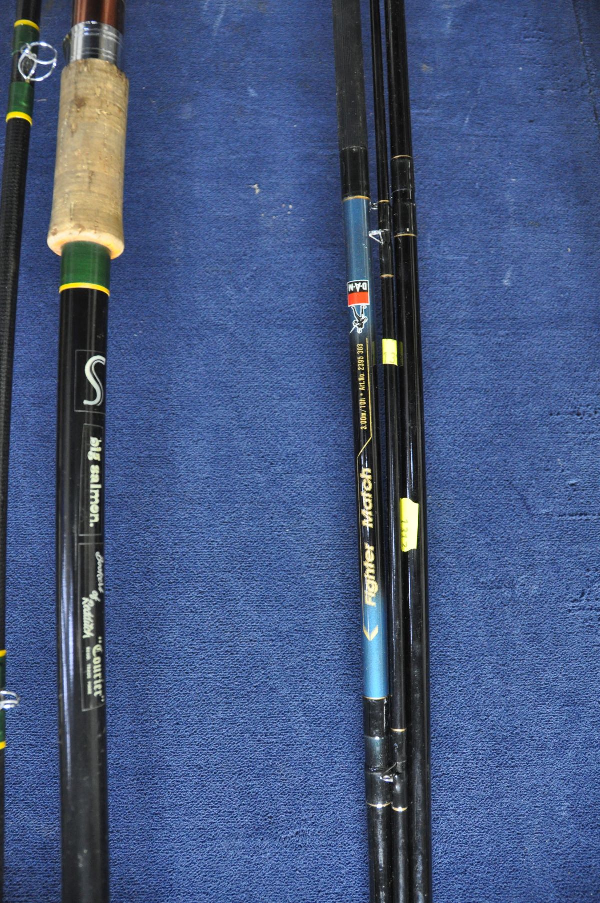 A COLLECTION OF FISHING RODS to include Olympic tubular model No 1303L, Shakespear strike, Bookers - Image 3 of 6