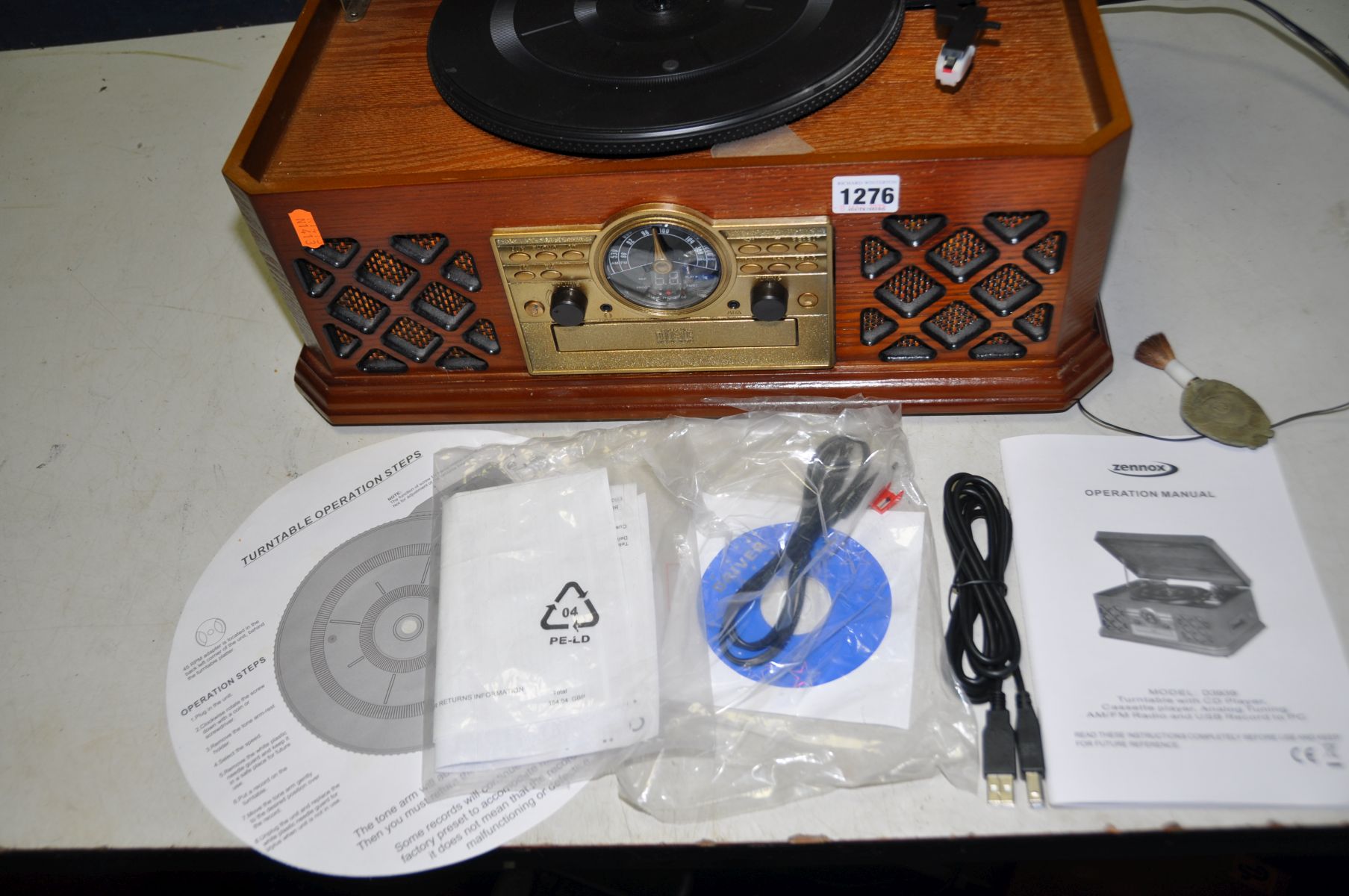 A ZENNOX D3939 RETRO HI FI (PAT pass and fully working order) - Image 3 of 3