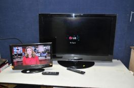A LG 37LH5000 37in TV with remote and a Celsius 19in TV and remote (both PAT pass and working)