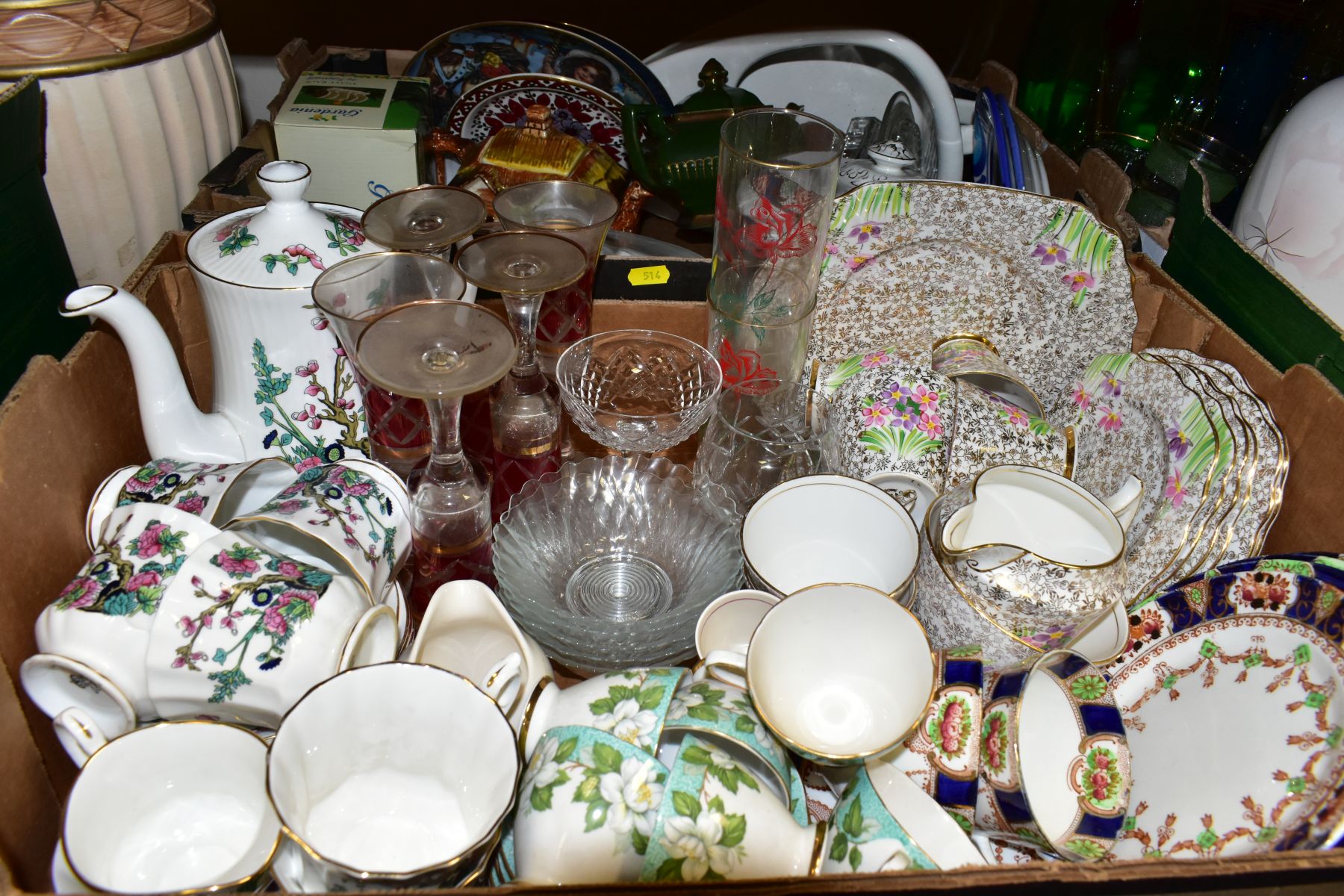 FIVE BOXES AND LOOSE CERAMICS AND GLASSWARES, to include a twenty one piece Thomas Forester & Sons - Image 5 of 15