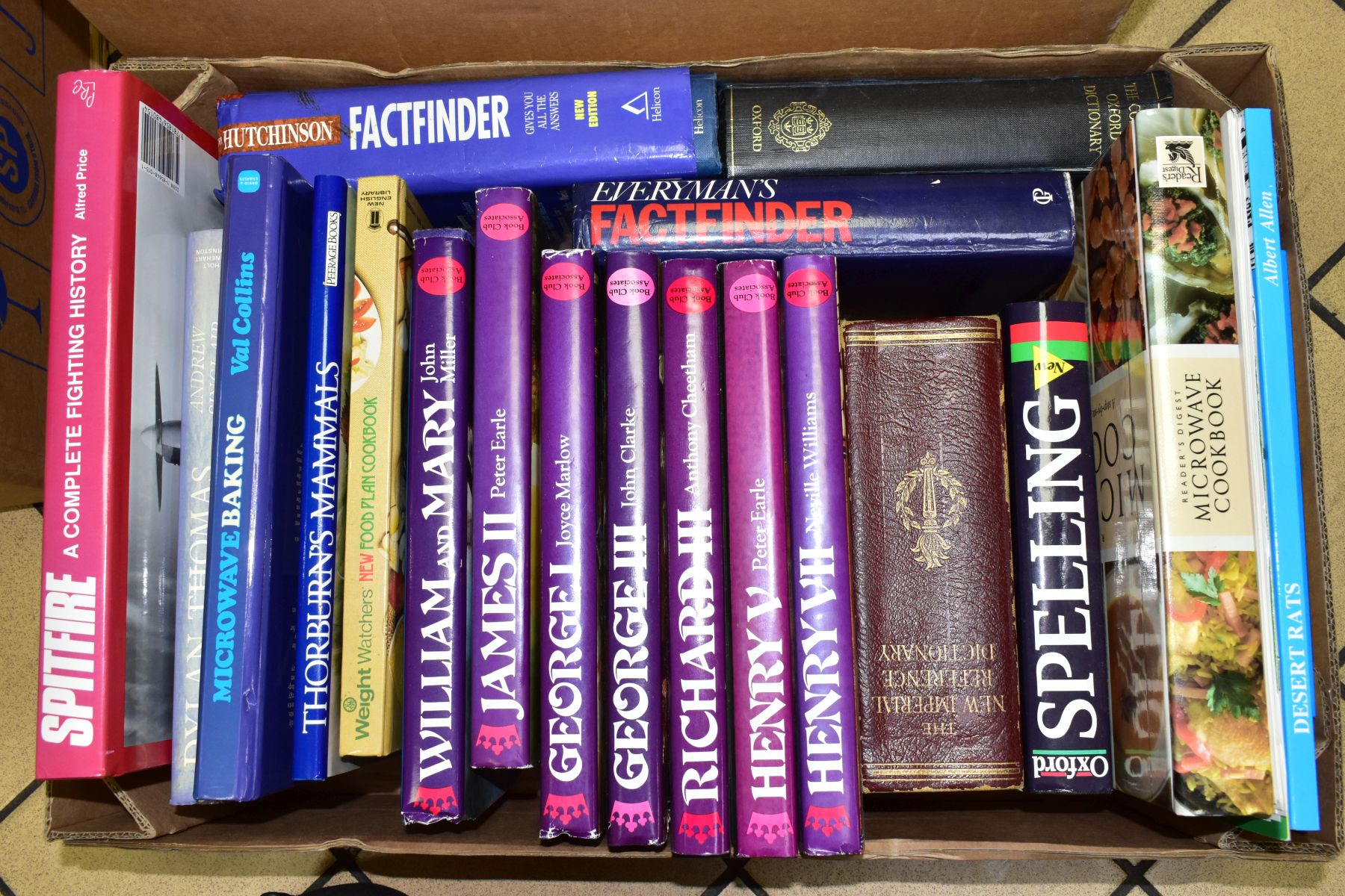 FIVE BOXES OF BOOKS, approximately ninety books with titles to include thirty Book Club Associates - Image 4 of 6