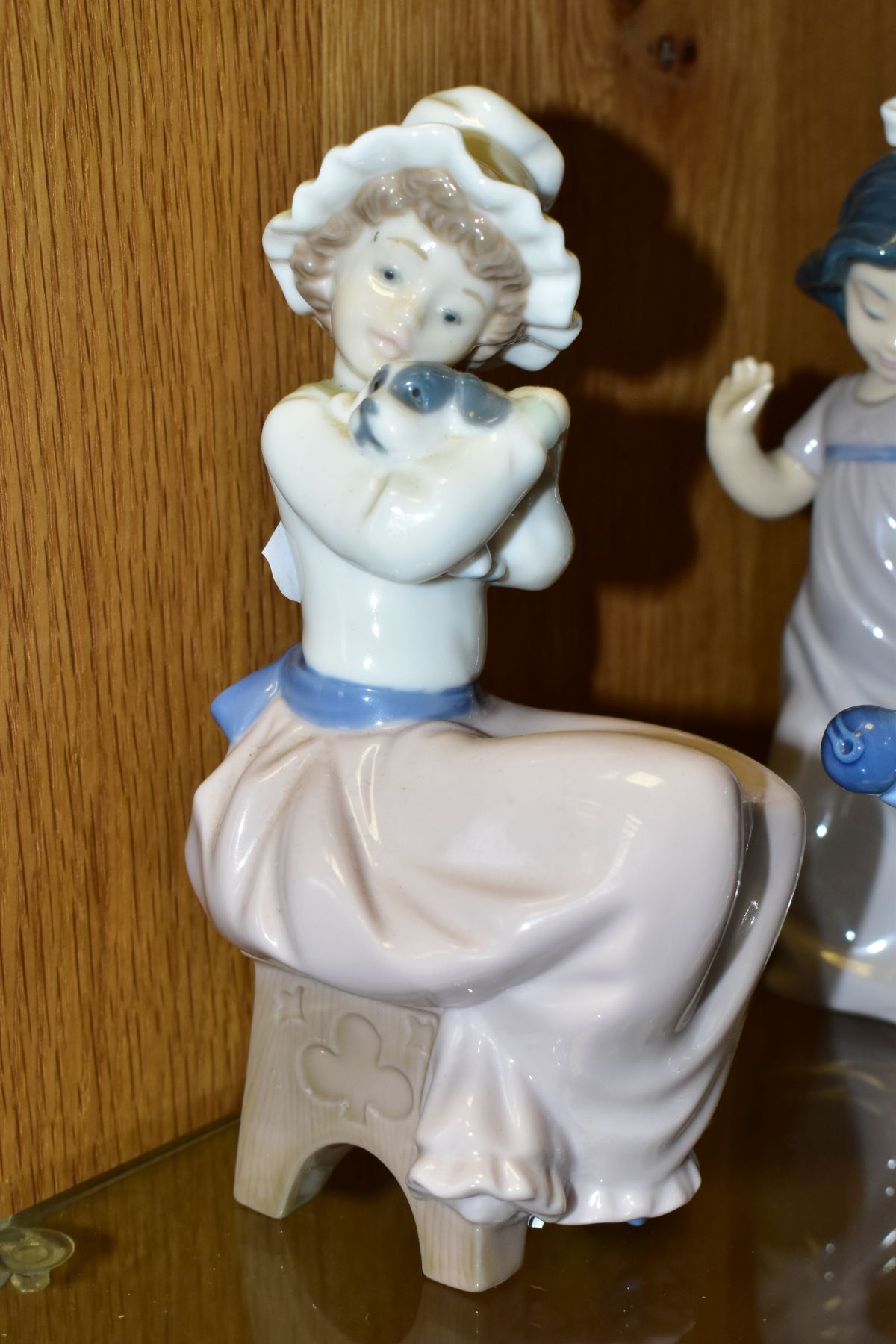 SEVEN NAO BY LLADRO PORCELAIN FIGURINES, comprising Joy no 1067 (thumb repaired) and Jingles no 1065 - Image 2 of 9