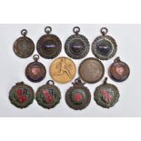 AN ASSORTMENT OF MEDALS, to include seven cycling medals, three running medals and two tricycle